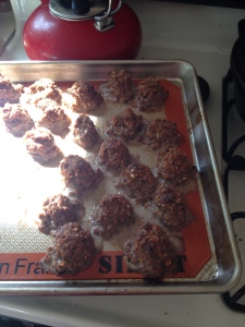 "Mama's Meatballs". My own meatball creation...