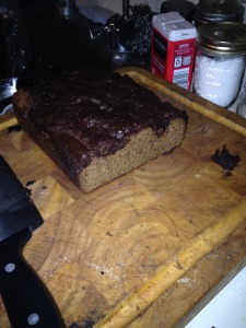 We made some banana bread.