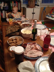 Our Thanksgiving feast!