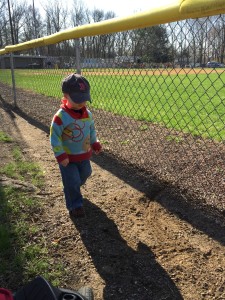 This was at opening day for Max's T-ball.