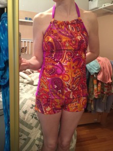 I made my very own swim suit! I am so proud!