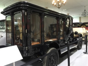A hearse. Don't see them like this everyday.