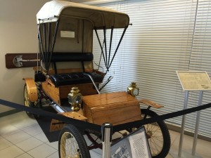Old electric car. 