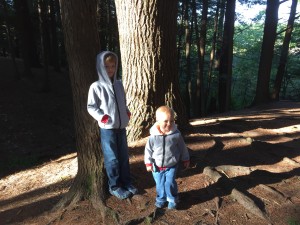 The boys at the camp ground. I made both jackets. 