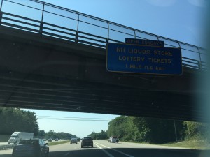 Yeah that one rest stop wasn't the only one with liquor. Here is a sign for another!