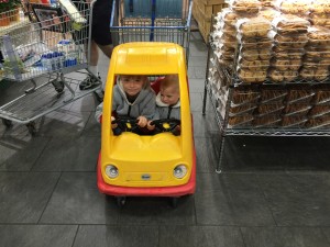 How many kids can you fit in a shopping cart?