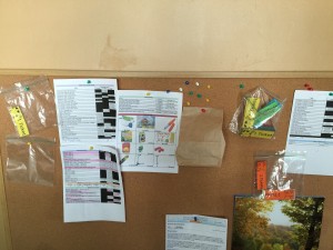 System on a bulletin board