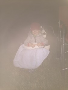 Nathaniel at church bonfire!