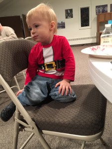 Nathaniel at church family night!