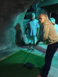 The last night in Florida, we went miniature golfing. 